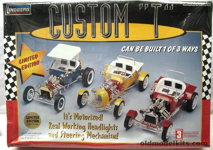 Lindberg 1/8 Custom 'T' Motorized - Limited Edition, 73047 plastic model kit